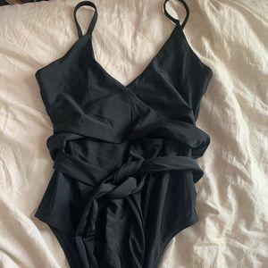 Black American eagle one piece swimsuit